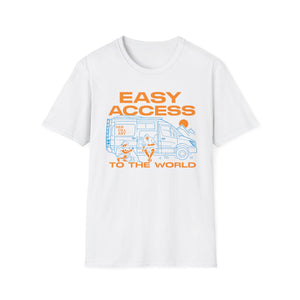 Easy Access Camper T-Shirt — "Easy Access to the World" Travel Van Tee