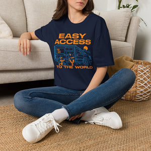 Easy Access Camper T-Shirt — "Easy Access to the World" Travel Van Tee