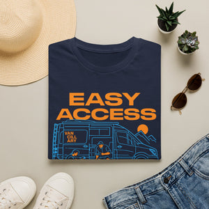 Easy Access Camper T-Shirt — "Easy Access to the World" Travel Van Tee