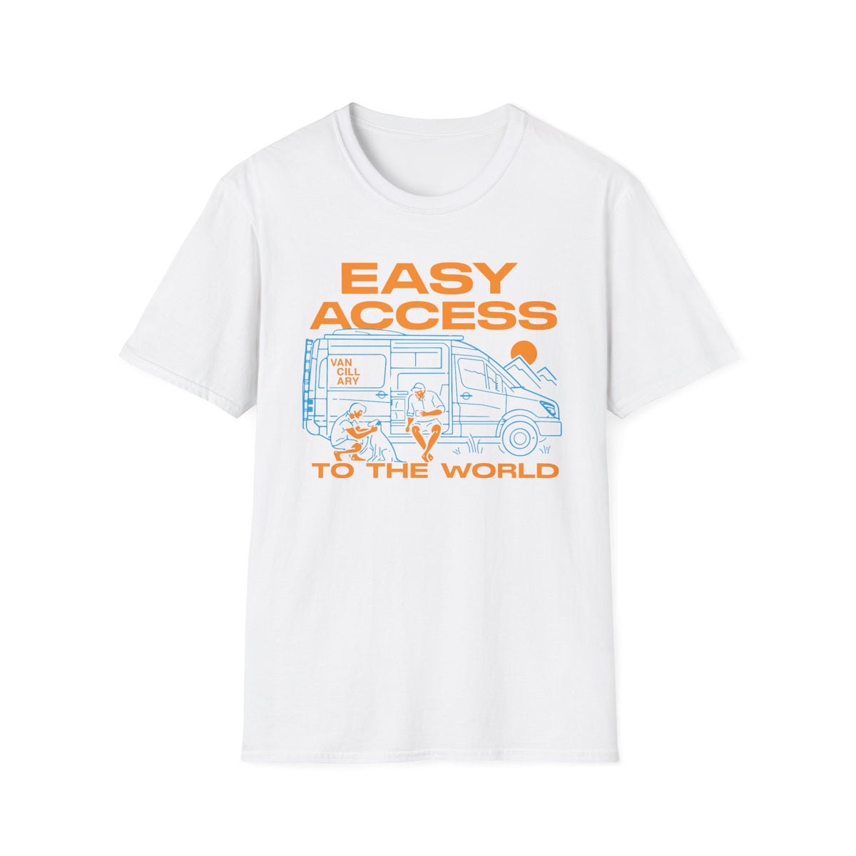 Easy Access Camper T-Shirt — "Easy Access to the World" Travel Van Tee