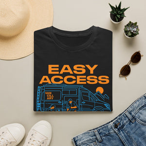 Easy Access Camper T-Shirt — "Easy Access to the World" Travel Van Tee