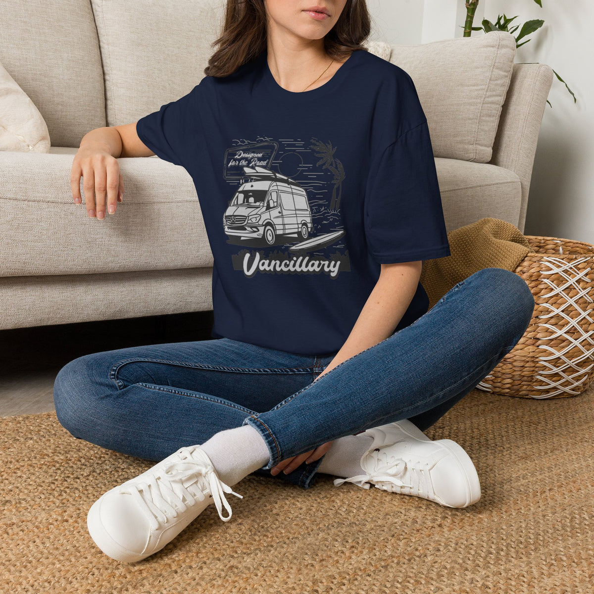 Vanlife Road Trip T-Shirt — "Vancillary" Camper Van Adventure Tee