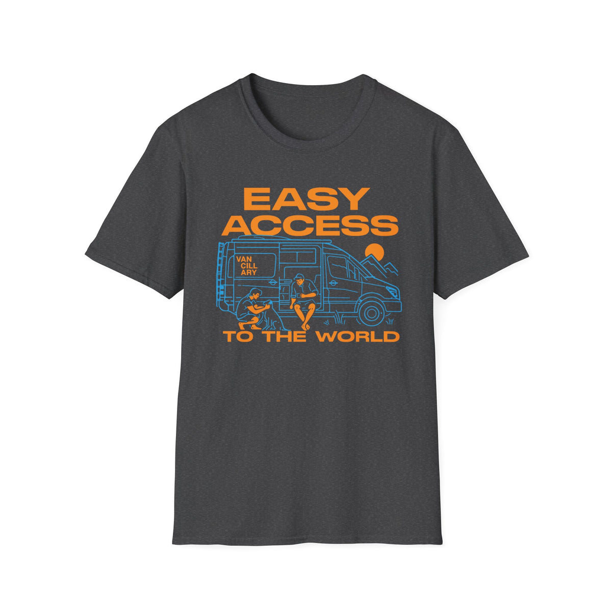 Easy Access Camper T-Shirt — "Easy Access to the World" Travel Van Tee