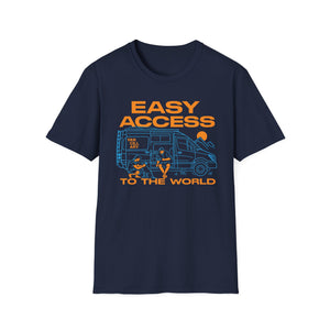 Easy Access Camper T-Shirt — "Easy Access to the World" Travel Van Tee
