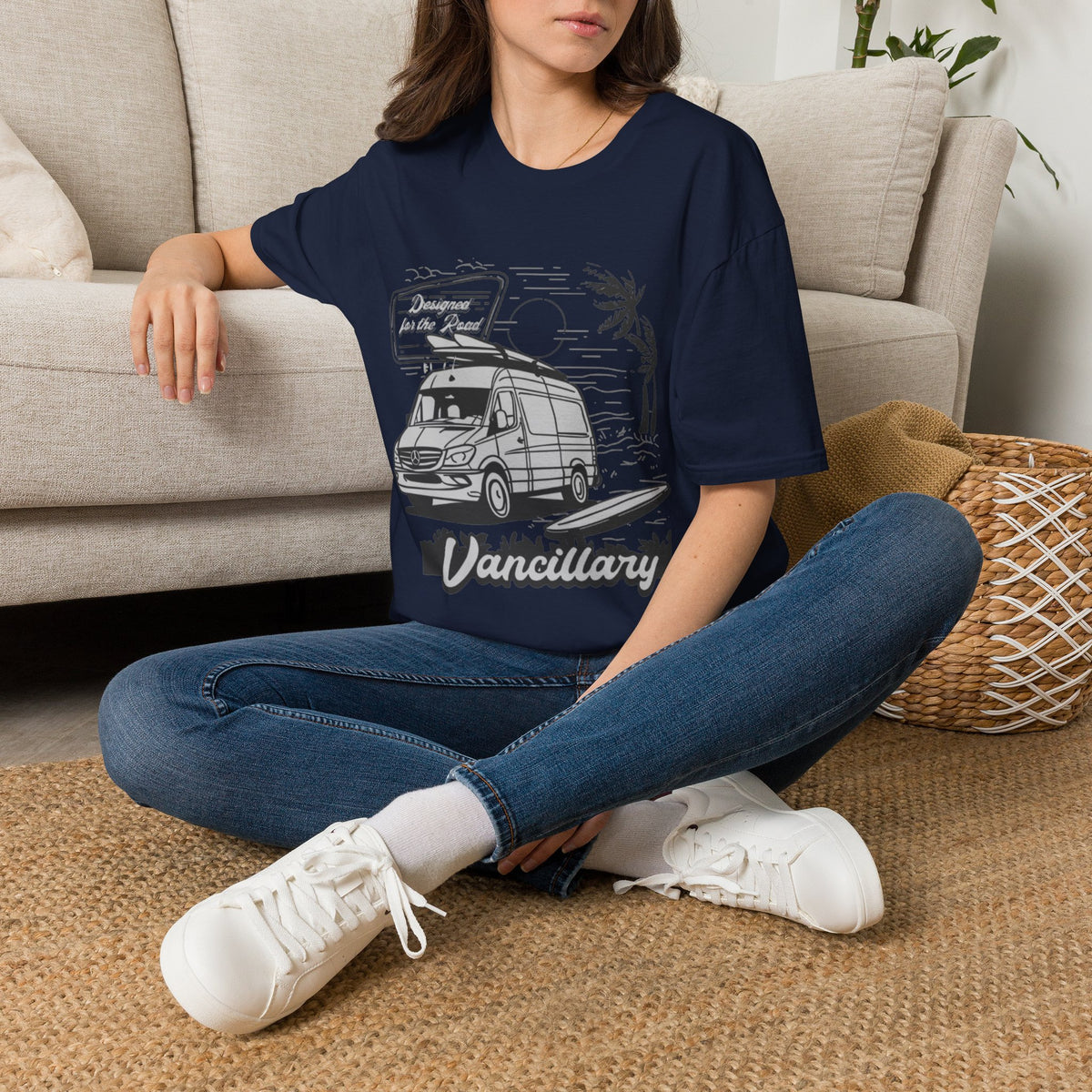 Vanlife Road Trip T-Shirt — "Vancillary" Camper Van Adventure Tee