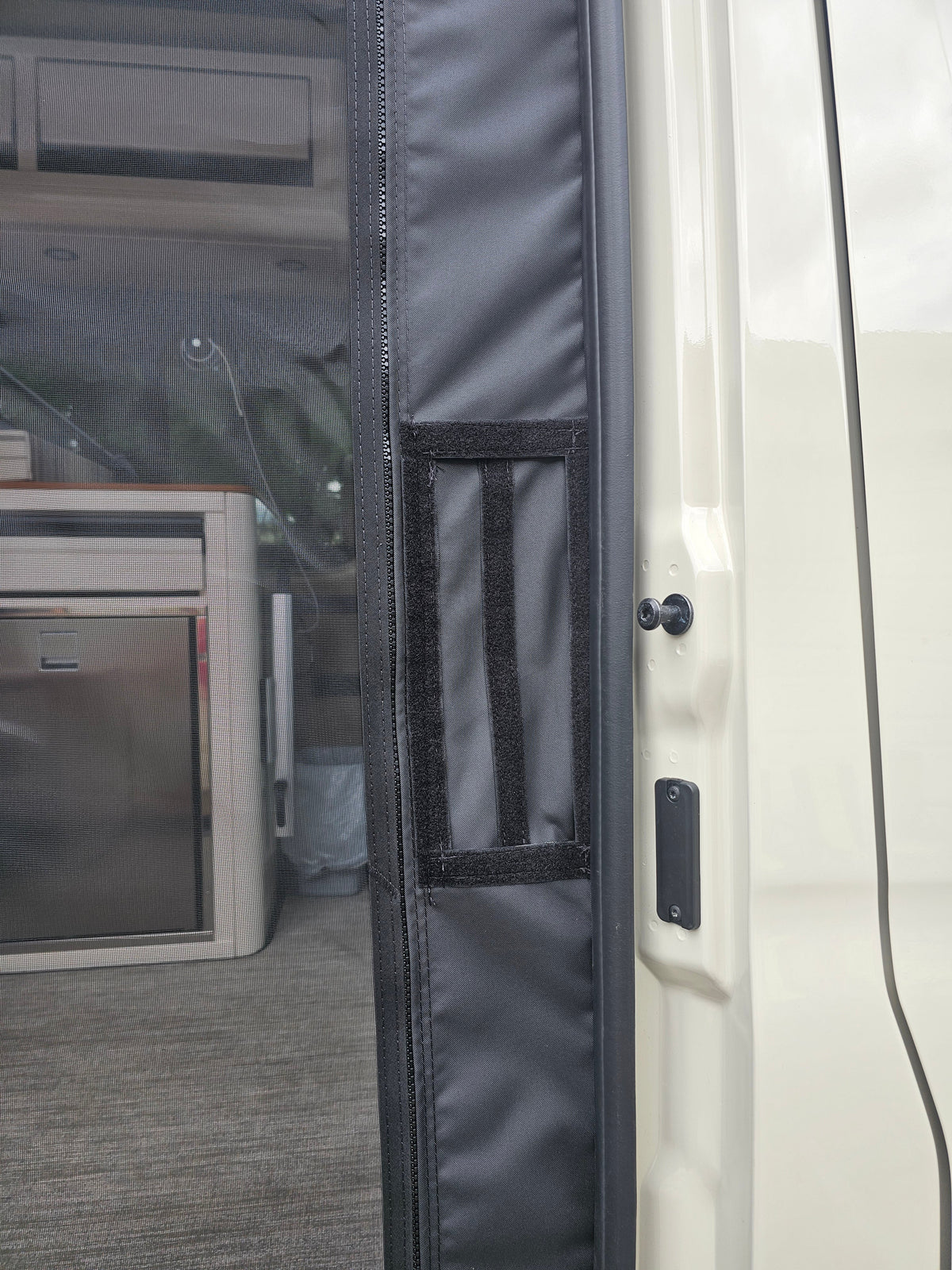 2025+ Mercedes Sprinter Side Sliding Door Insect Screen with New Door Latch