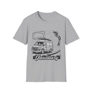 Vanlife Road Trip T-Shirt — "Vancillary" Camper Van Adventure Tee