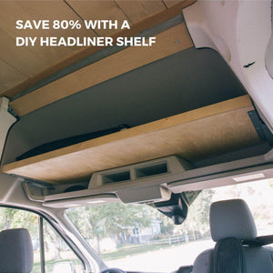 Ford Transit Headliner Shelf DIY Kit - Vancillary